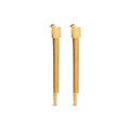 Pendientes Largos Luxor Chapados en Oro de 18K