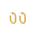 Pendientes de Asa Chapados en Oro de 18K