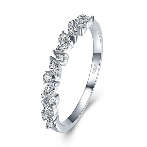 Anillo Gotas de Cristales de Circonita en Plata 925