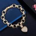 Cadena y Pulsera Incrustadas con Circonita