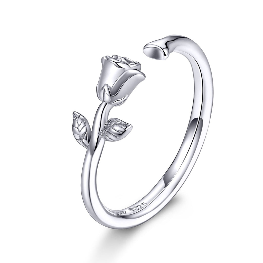 Anillo de Rosa en Plata 925